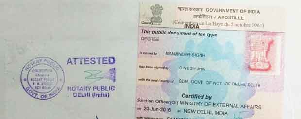 Canada Embassy Attestation in Delhi 